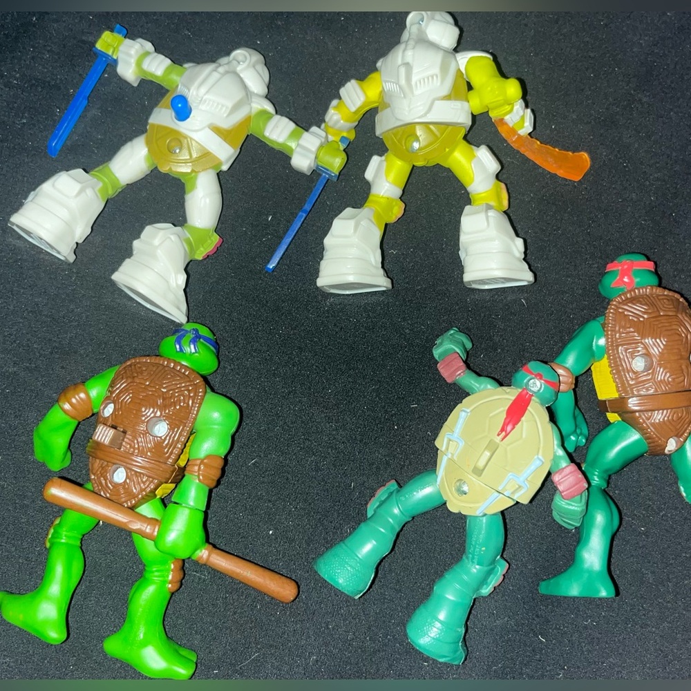 Teenage Mutant Ninja Turtles Kids Meal Toys Mixed Vintage - Picture 4 of 4